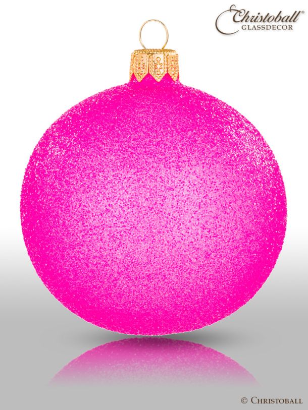 Weihnachtskugeln Pure Glamour - Sonderedition in Größe L / Neon-Pink (1 Stück)