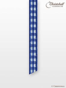 Kariertes Vichy-Band, 5mm breit, Royal-Blau-Weiss
