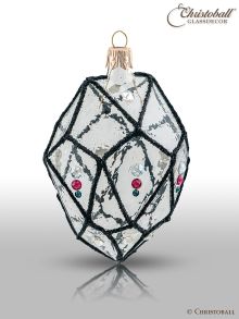À la Tiffany - Weihnachtsform "Kristall No. 3" mit Swarovski-Kristallen