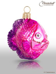 Weihnachtskugeln Fisch Pink-Lila