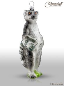 Weihnachtsform aus Glas - Lemur