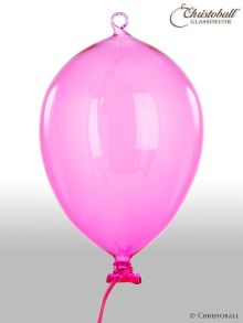 Luftballon aus Glas XL - leuchtendes Pink 
