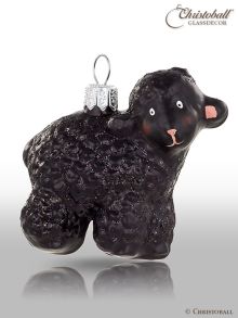 Weihnachtsform Schaf schwarz