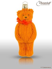 Christbaum-Form Teddy "Cord Velvet" by Christborn®, Herbst-Orange