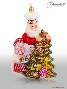 Christoball  Premium - Weihnachtsmann mit Lebkuchentanne