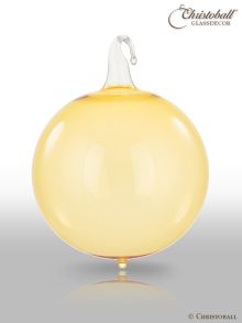 Glas-Kugel transparent mit Glashaken M - Gold 