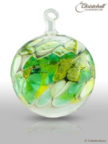 Glaskunst - Farbige Glaskugel, Grün