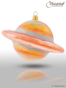 Weihnachtsform aus Glas - Planet Saturn