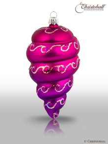 Magic Capricious Weihnachtskugel Form 7 Pink Purple