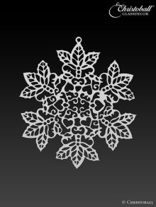 Metallkunst - Edelstahl Ornament Schneekristall 3