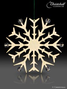 Metallkunst Ornament Stern mit Kristallen