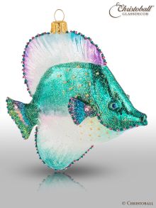 Weihnachtsform - Größerer Fisch Smaragd-Edition mit Swarovski-Kristalle