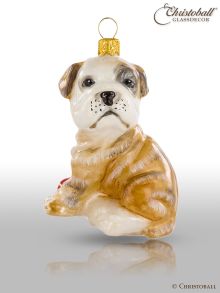 Weihnachtsfigur - Englische Bulldogge - Welpen, Hund