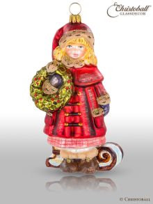 Mostowski Collection - Mädchen mit Weihnachtskranz - viktorianisch