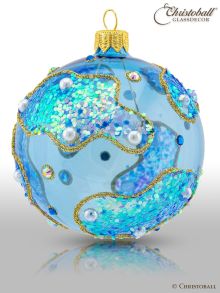 Oceania Water - Weihnachtskugel mit Swarovski-Kristallen