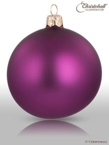 Weihnachtskugel Pure Colour L Violett, Pflaume 