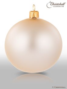 Pure Colour Weihnachtskugel L Champagne-Creme