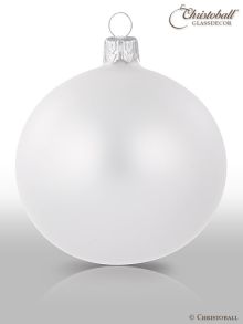 Pure Colour Weihnachtskugel L Perlenschimmer-Weiss