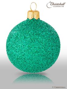 Weihnachtskugel Hologramm Smaragd-Grün 