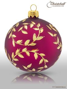 Romeo & Julia Weihnachtskugel Royal Ruby-Gold