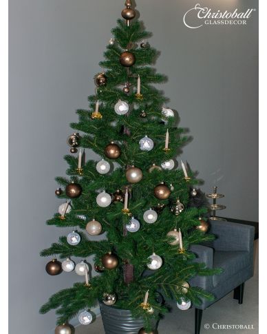 Christoball Weihnachtswelt Komplett-Set, Baumausstattung, Christbaumkugeln,  Weihnachtskugeln, Starter Set, Sortimern Christbaumkugeln