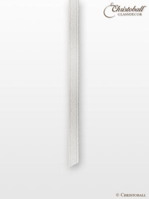 Satinband, doppelseitig, 3mm breit, Weiss 
