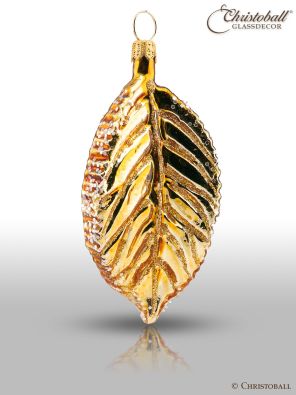 Weihnachtsform - Apfelbaum Blatt in Gold