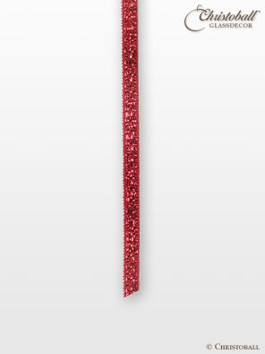 Lurexband, 3mm breit, Rot 
