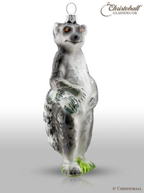 Weihnachtsform aus Glas - Lemur