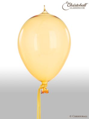 Luftballon aus Glas L - Strahlendes Sonnen-Gelb