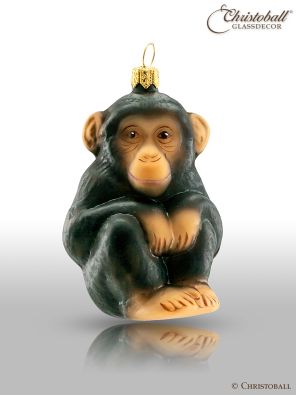 Weihnachtsform - Junger Schimpanse