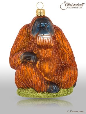 Weihnachtsform - Orangutan Affe - aus Glas