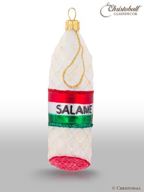 Weihnachtskugel Salami