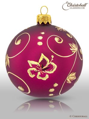 Mallow Weihnachtskugel Royal Ruby-Gold 