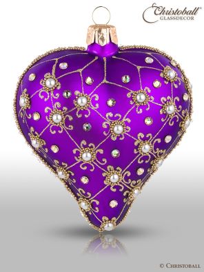 Weihnachtsform Herz Purple Royal