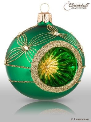 Reflex Weihnachtskugel Smaragd-Grün