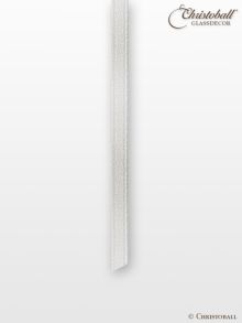 Satinband, doppelseitig, 3mm breit, Weiss 