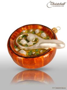 Weihnachtsform aus Glas - Schale Miso Suppe