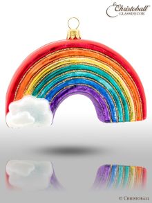 Weihnachtsform aus Glas - Regenbogen