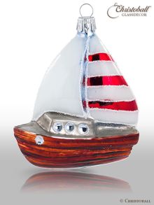 Weihnachtsform Segelschiff