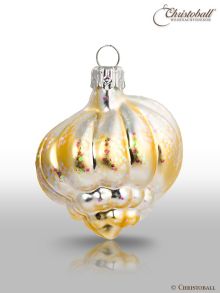 kleinere Formen Weihnachtskugel Muschel Silber-Gold