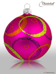Hypnotic Weihnachtskugel Pretty Pink & Multicolor
