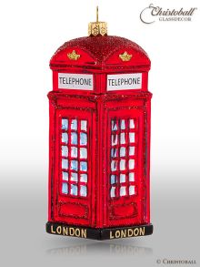 Weihnachtsform Britische Telefonzelle