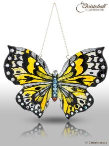 Fusing Glas-Schmettering: Sunset Monarch mit Swarovski®-Kristallen