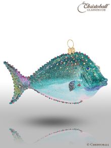 Weihnachtsform - Tropischer Fisch Smaragd-Edition mit Swarovski-Kristallen