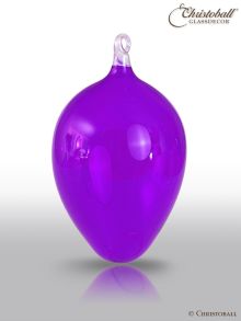 Osterei aus Glas L - Purple Royal - 1 Stück