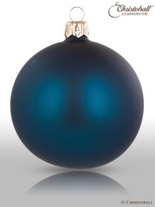 Pure Colour Weihnachtskugel Petrol - Blau