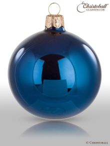 Pure Colour M Weihnachtskugel 6er / Nachtblau