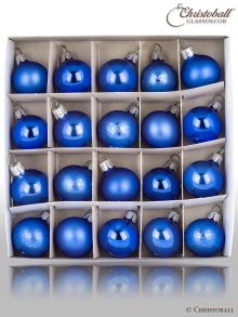 Weihnachtskugeln Minis - Royal-Blau-Töne