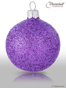 Weihnachtskugel Hologramm Lavendel 